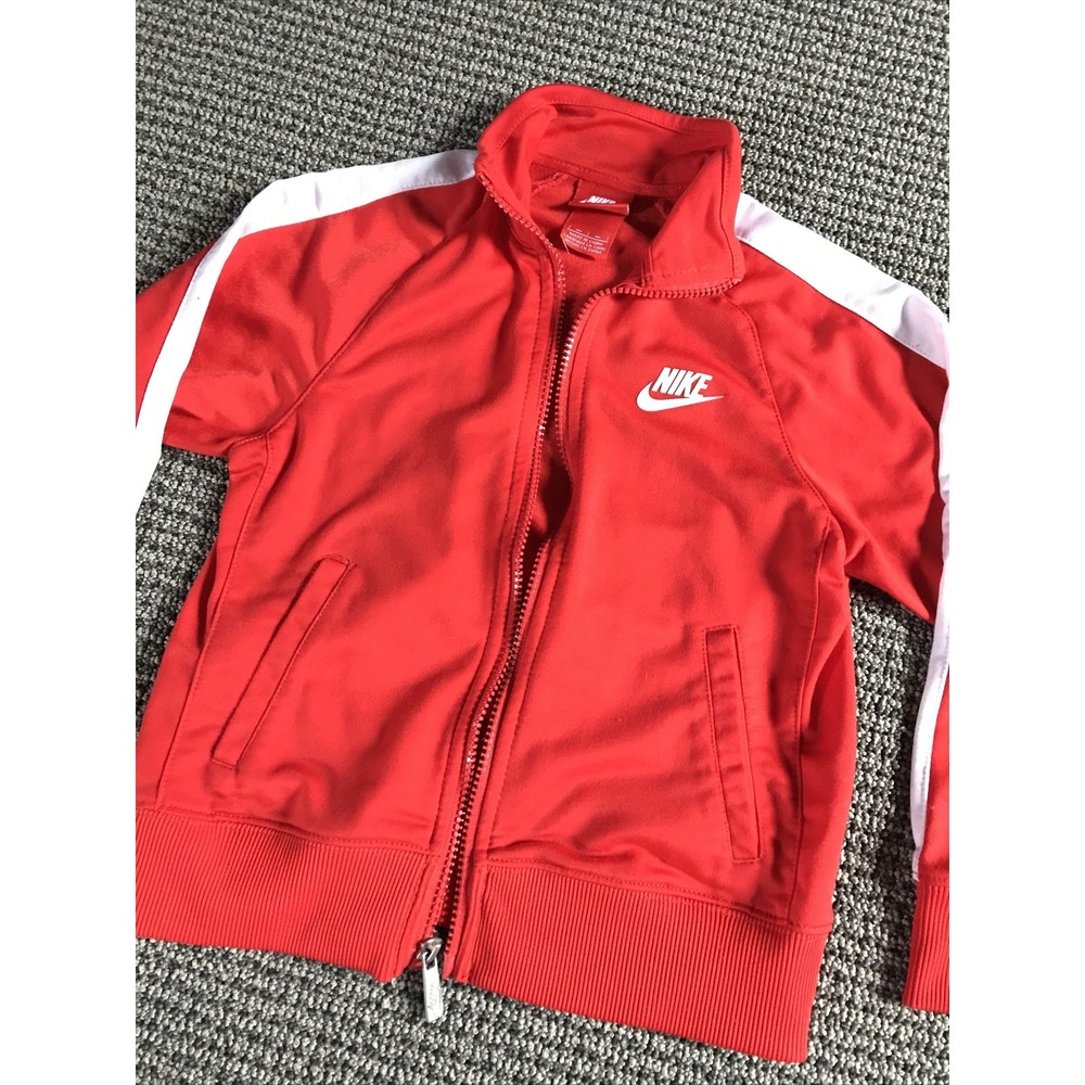 Nike Youth Full Zip‎ Track Jacket Orange 6-7